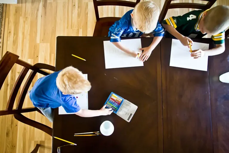 Children drawing